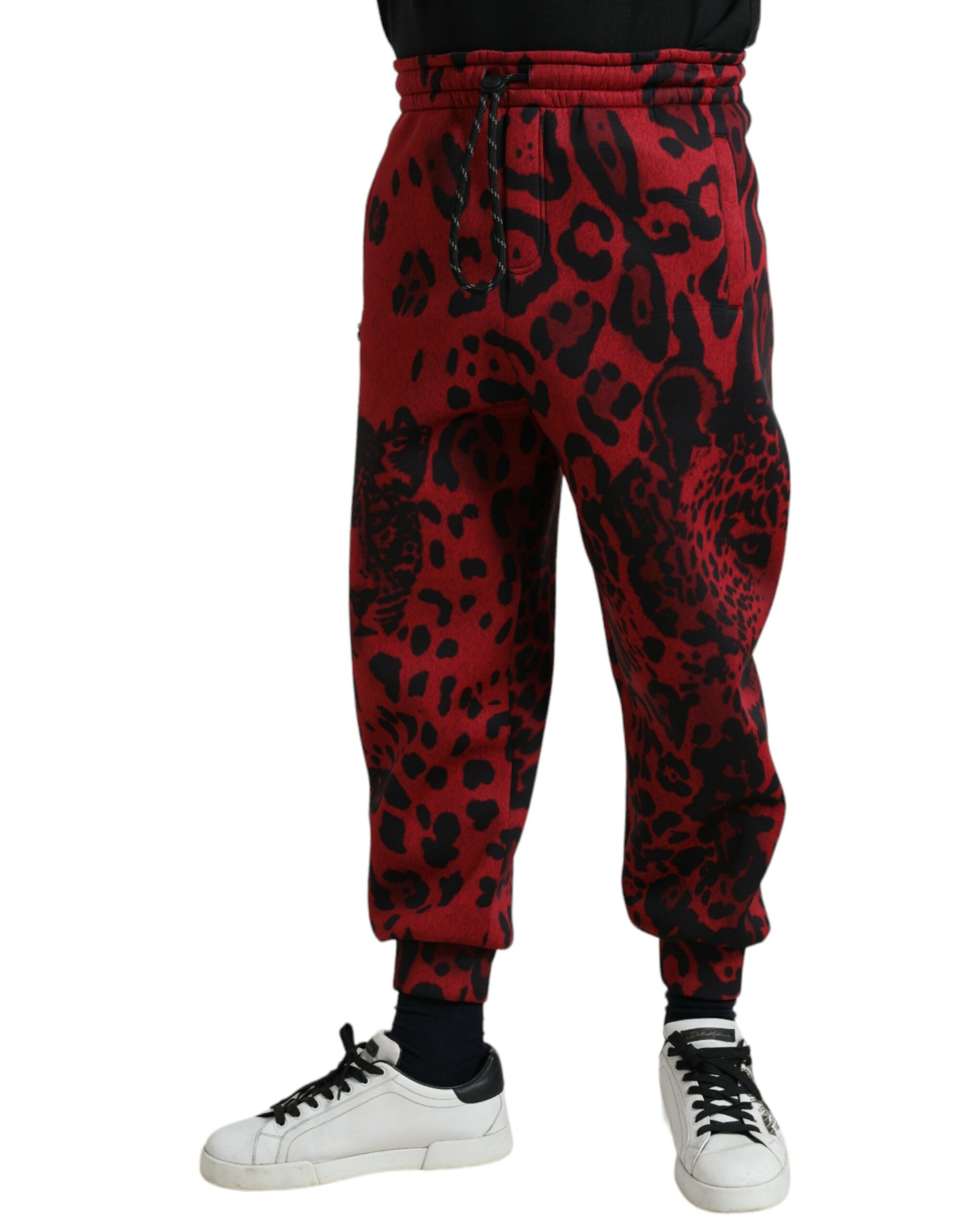 Elegant Leopard Print Joggers