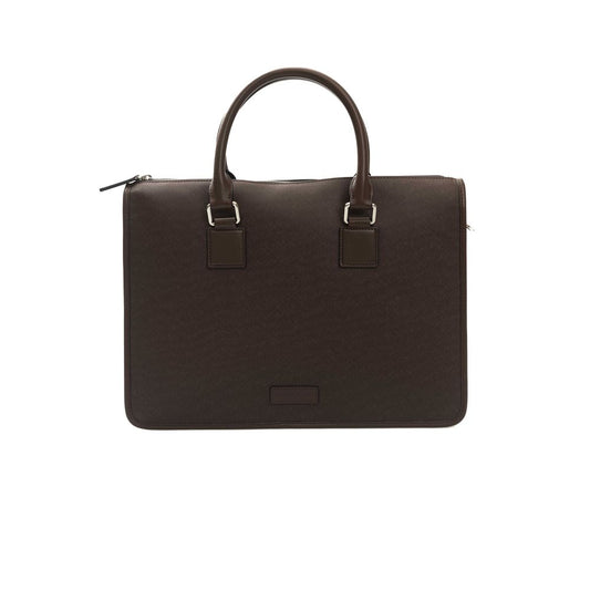 Brown Leather Men Briefcase