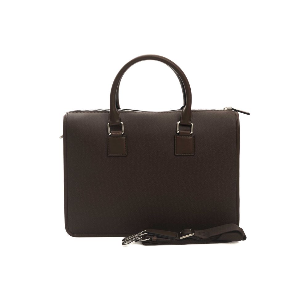 Brown Leather Men Briefcase