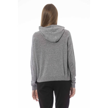 Gray Wool Women Sweater