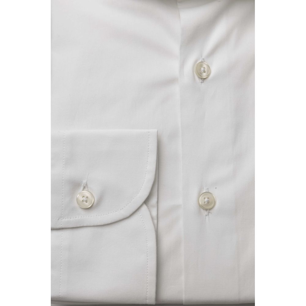 White Cotton Men's Shirt