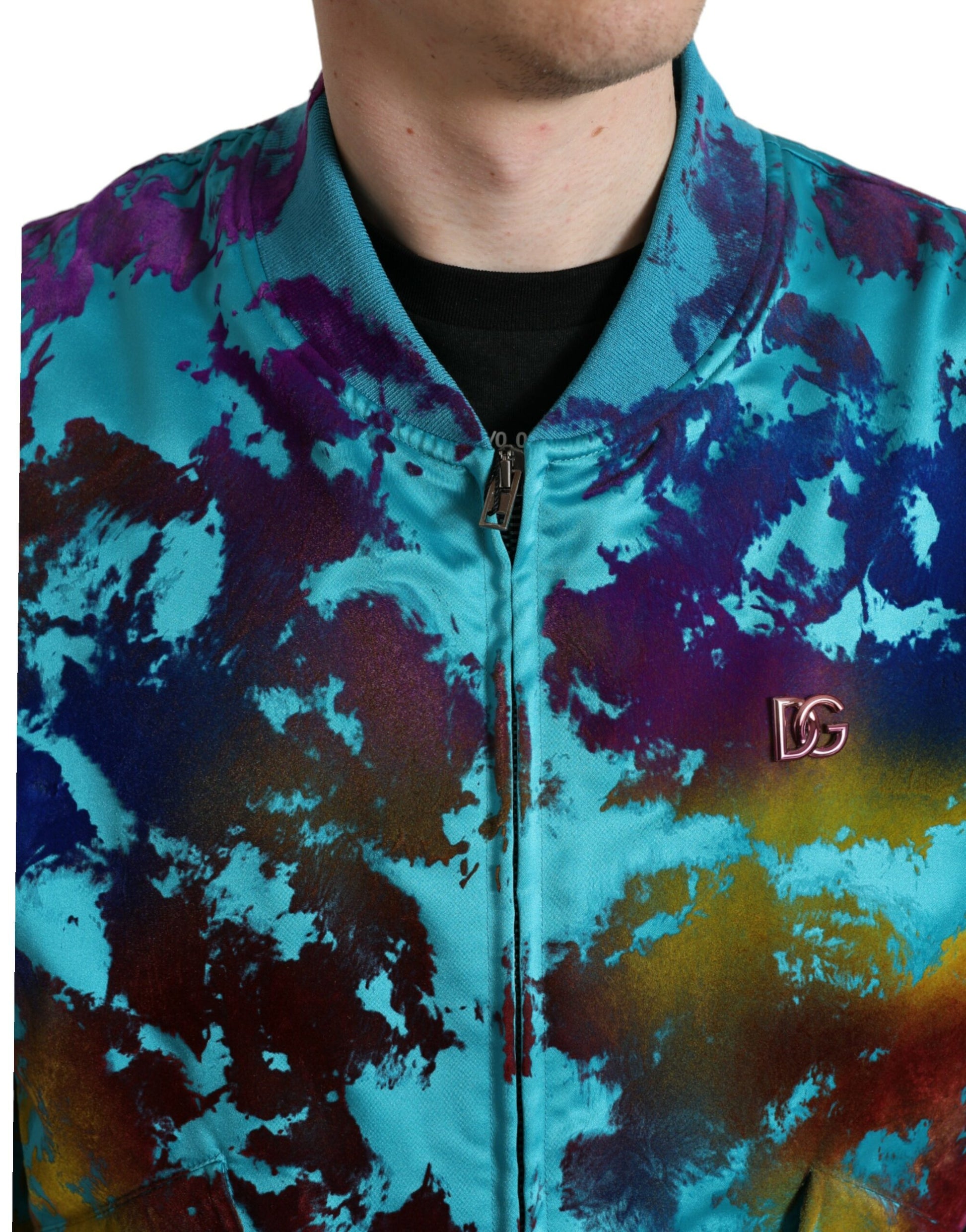 Multicolor Polyester Bomber Jacket