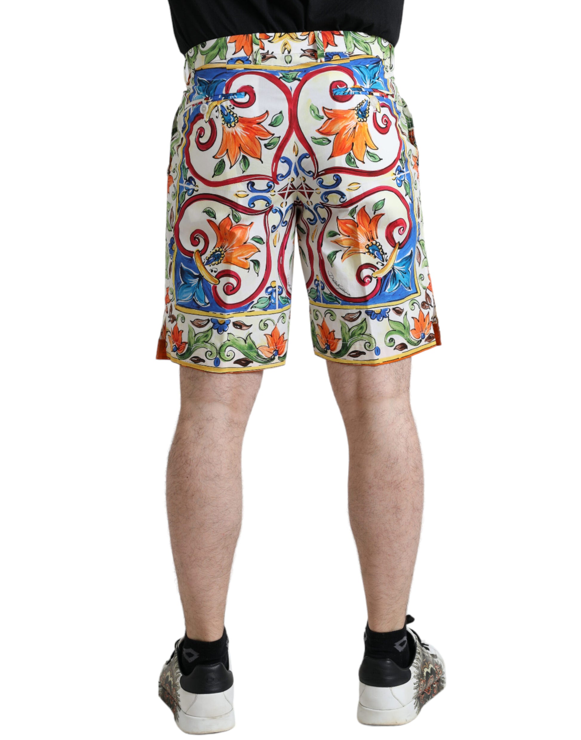 Majestic Majolica Print Bermuda Shorts