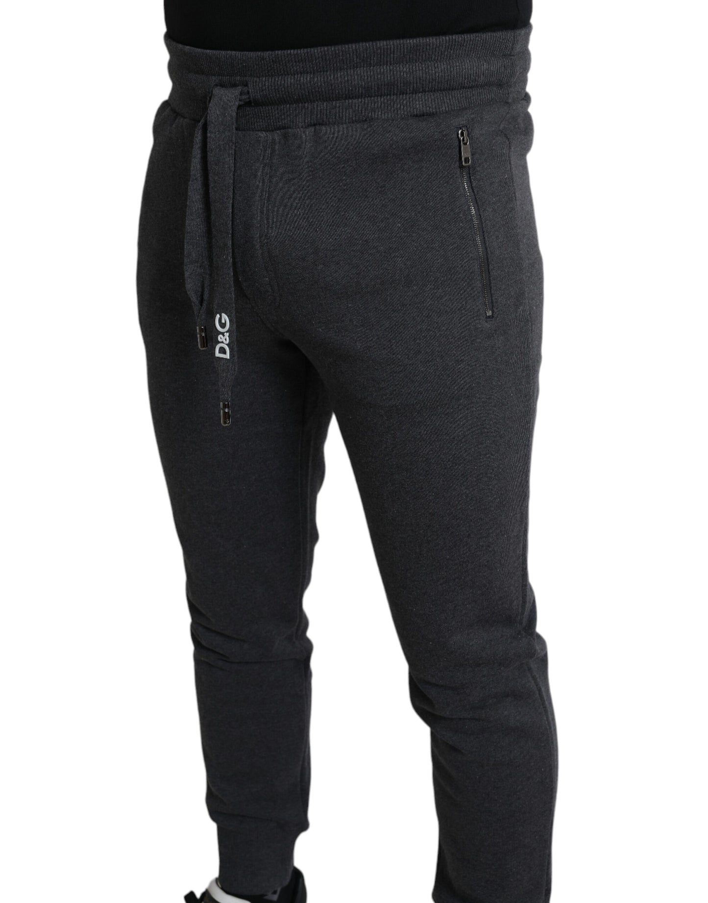 Elevated Casual Gray Cotton Joggers