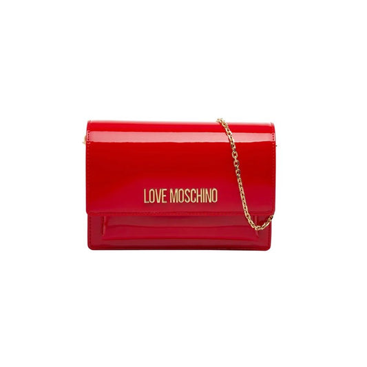 Chic Crimson Crossbody - Varnished Elegance