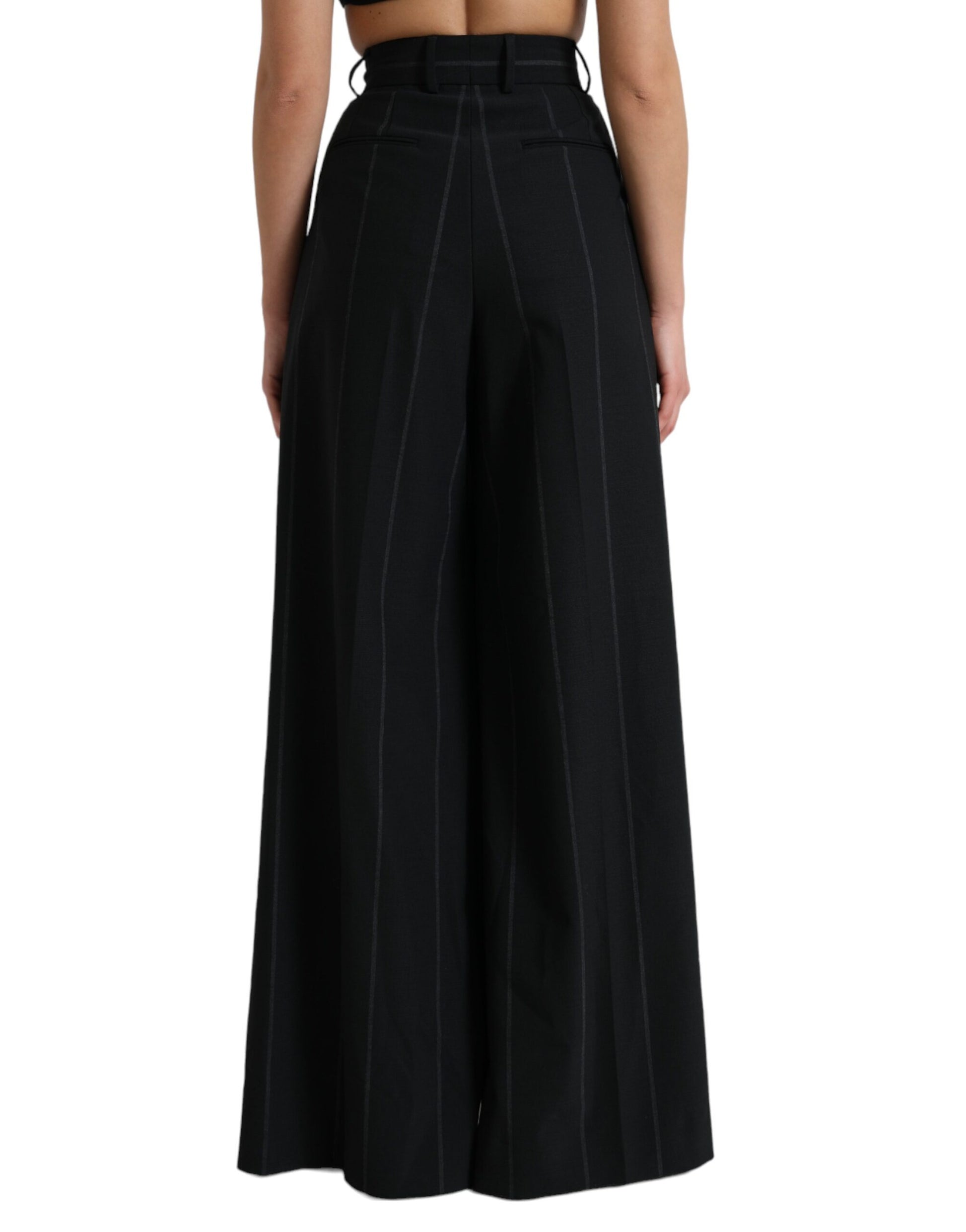 High Waist Wide Leg Pants with Slit