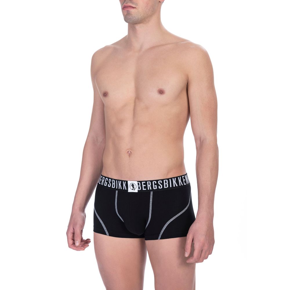 Black Cotton Men Trunk Pack