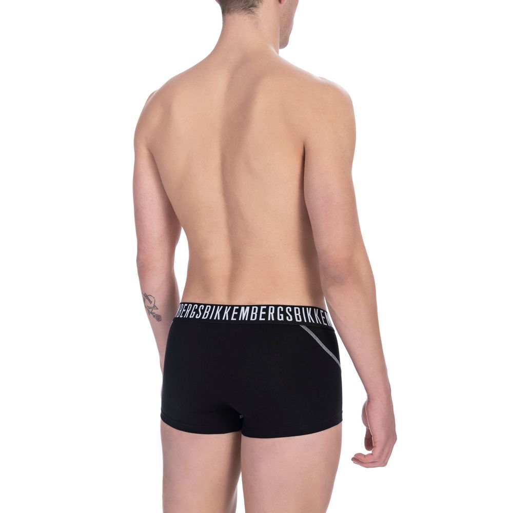 Black Cotton Men Trunk Pack