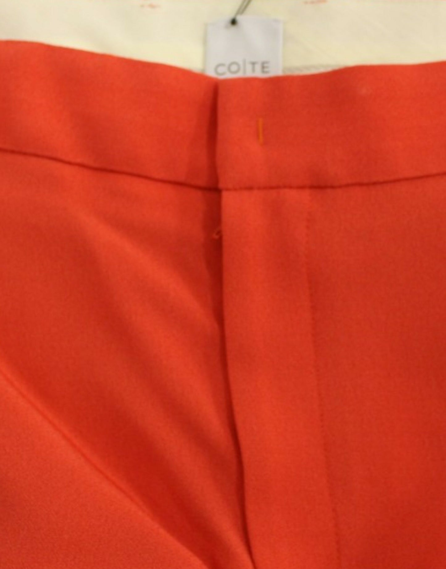 Chic Orange Boyfriend Pants - Italian Crafted