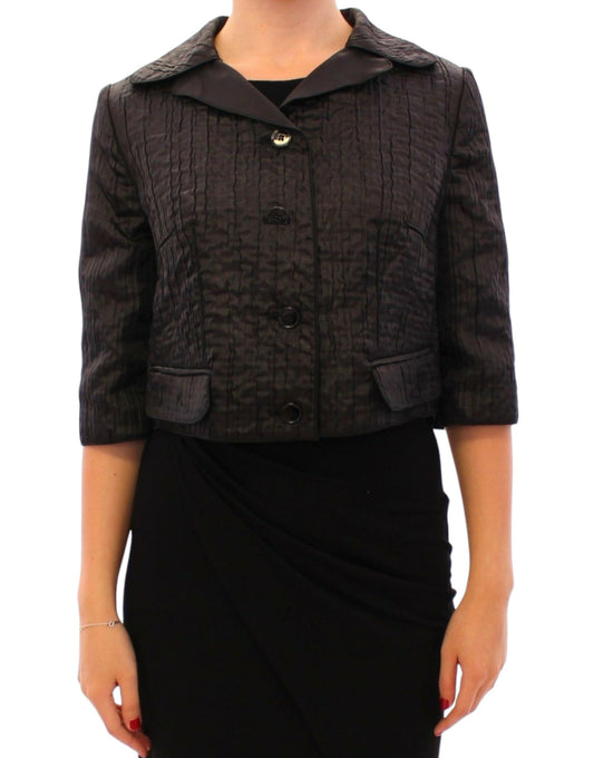 Elegant Black Bolero Shrug Jacket