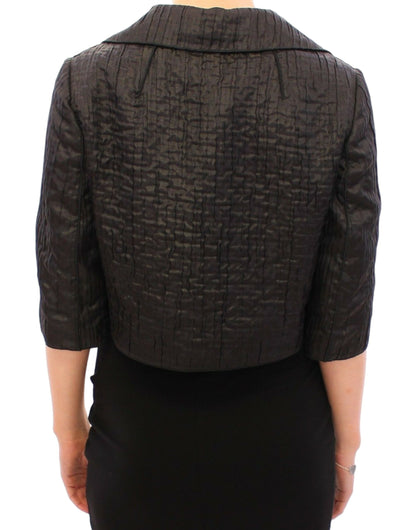 Elegant Black Bolero Shrug Jacket