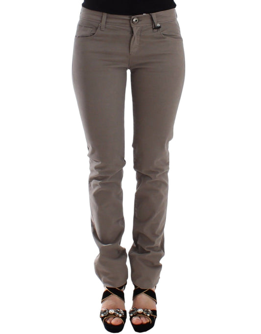 Chic Taupe Skinny Jeans for Elevated Style