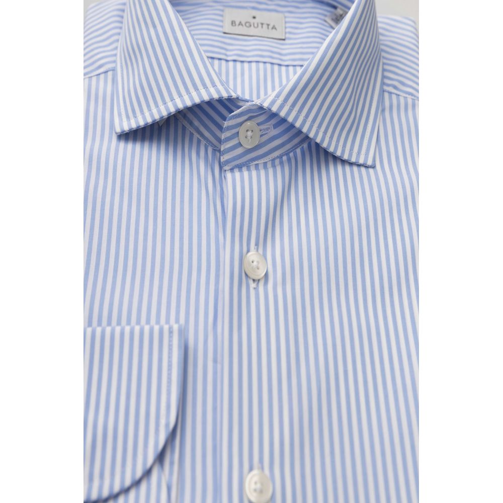 Light Blue Cotton Men Shirt