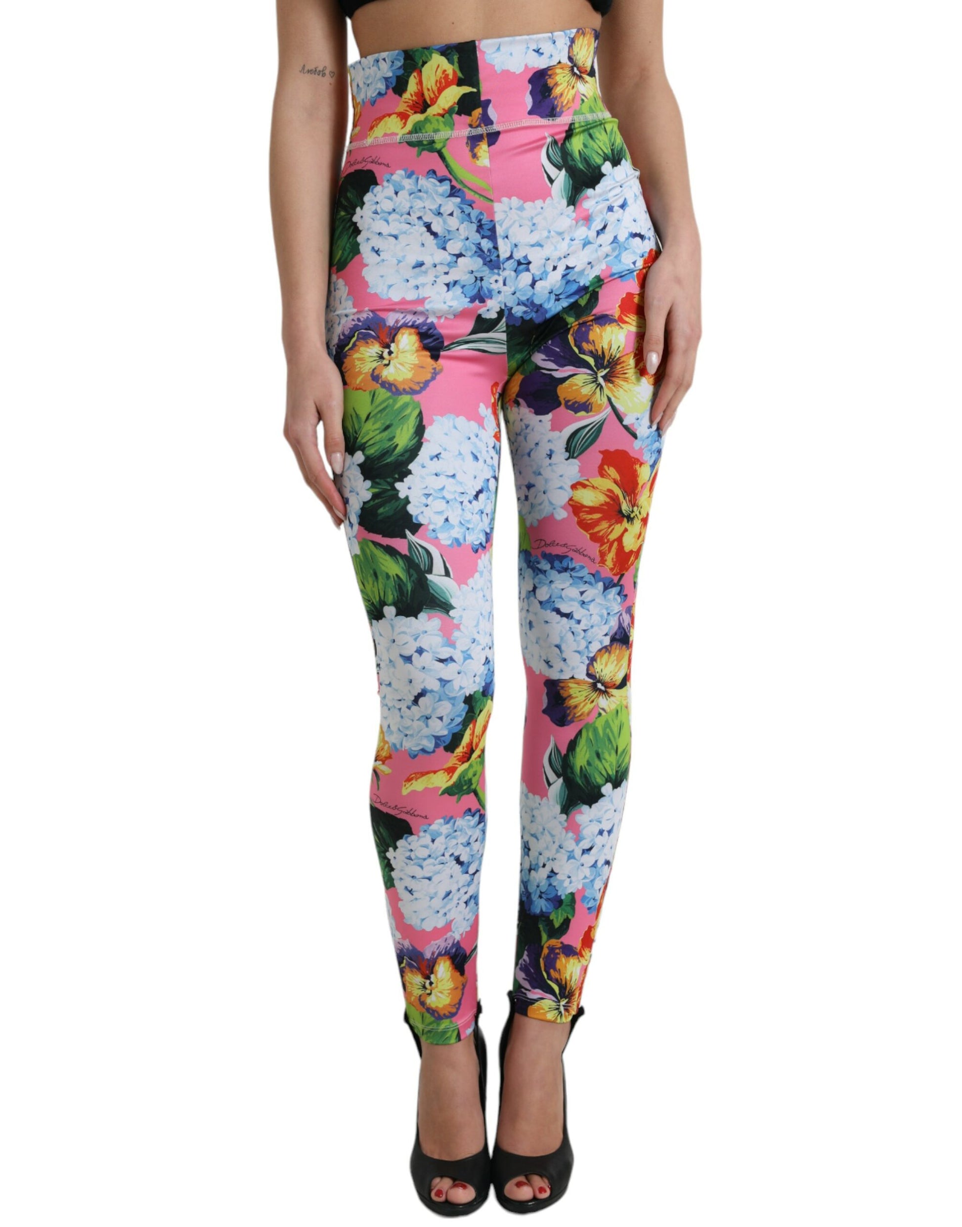 Exquisite Floral High Waist Leggings