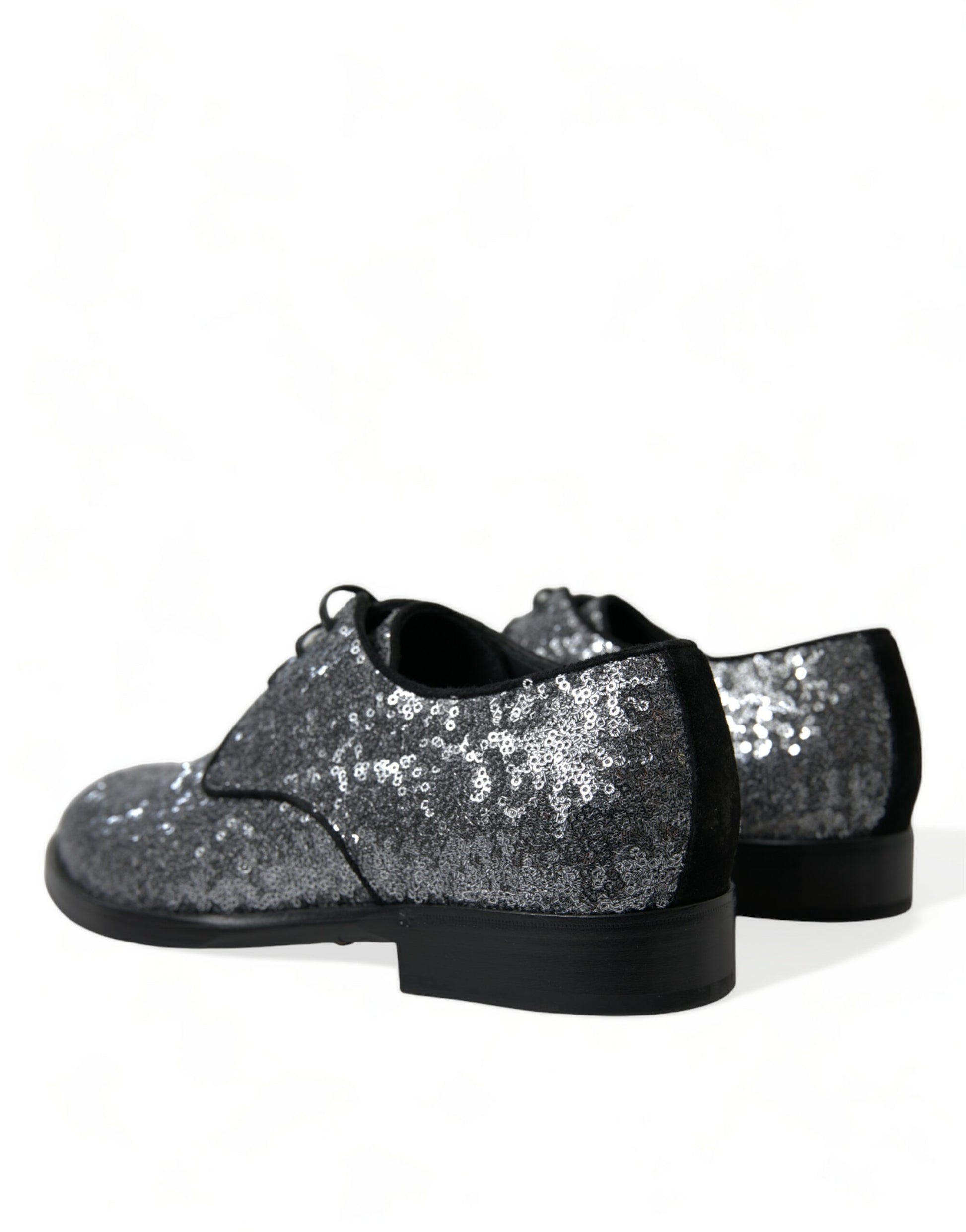 Exquisite Sequined Derby Dress Shoes