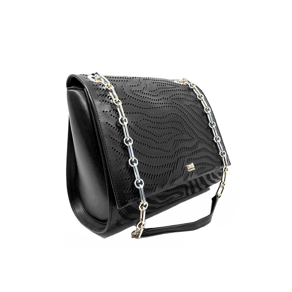 Elegant Perforated Calfskin Shoulder Bag