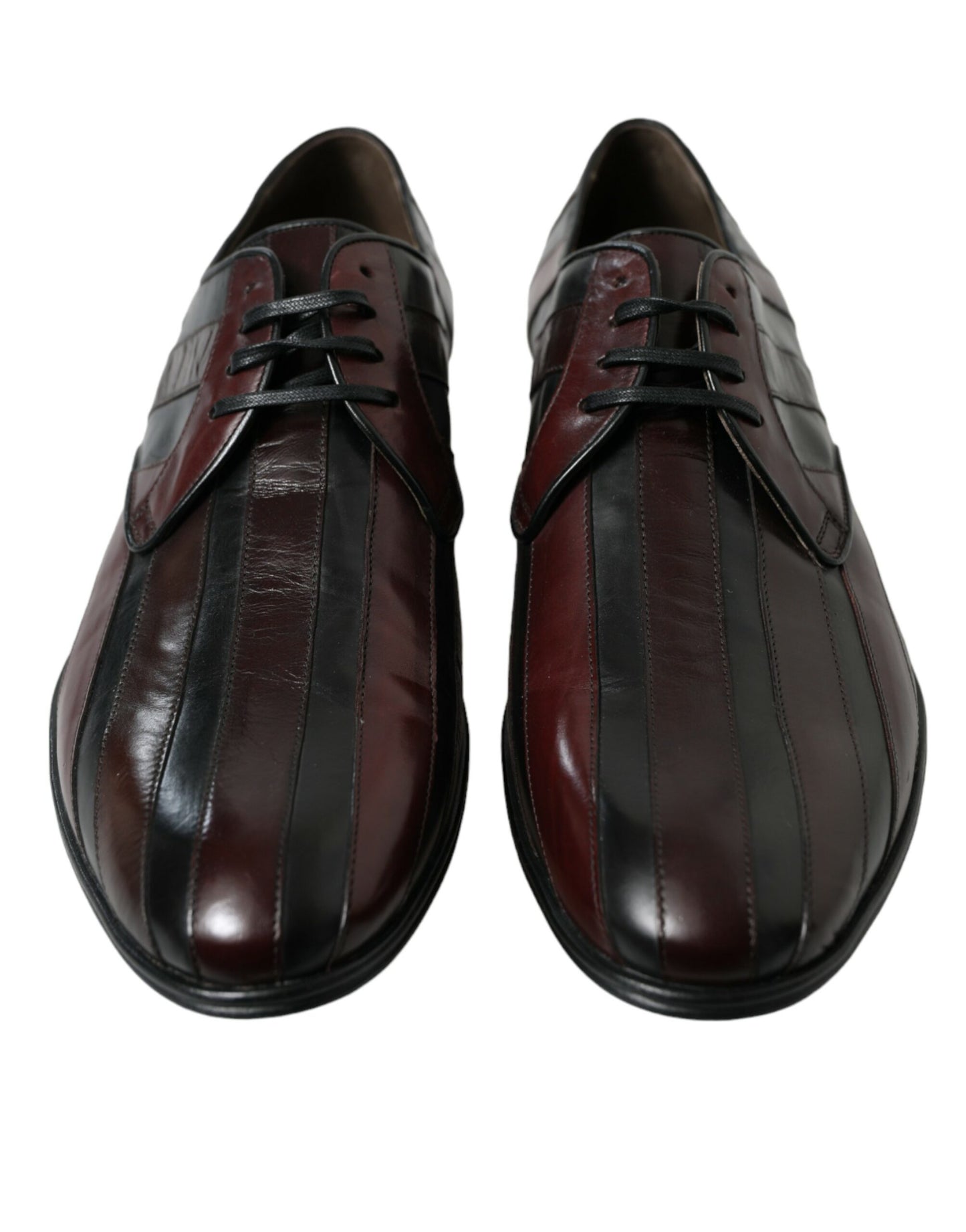 Elegant Striped Leather Dress Shoes