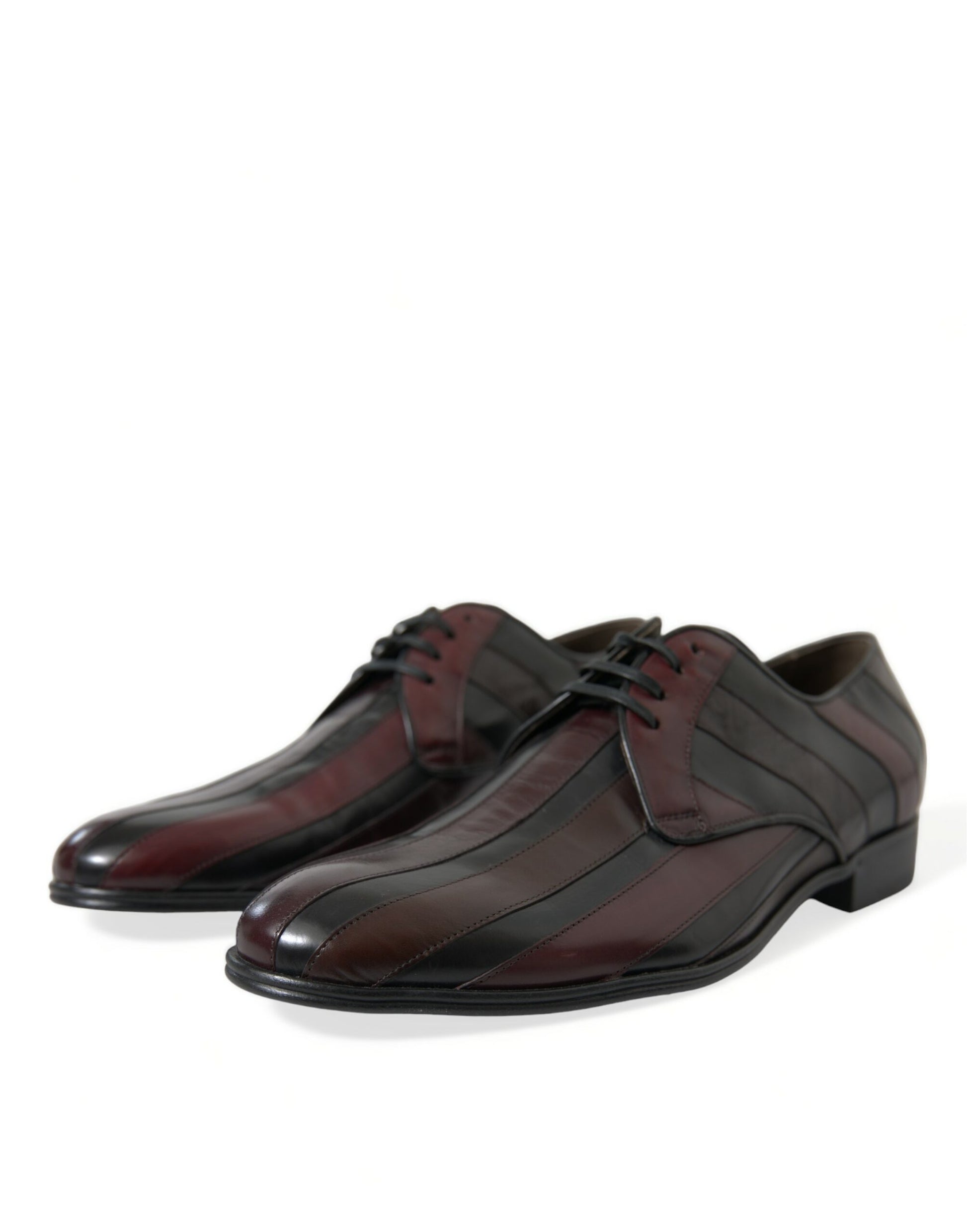 Elegant Striped Leather Dress Shoes