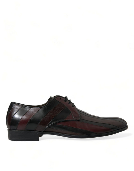 Elegant Striped Leather Dress Shoes