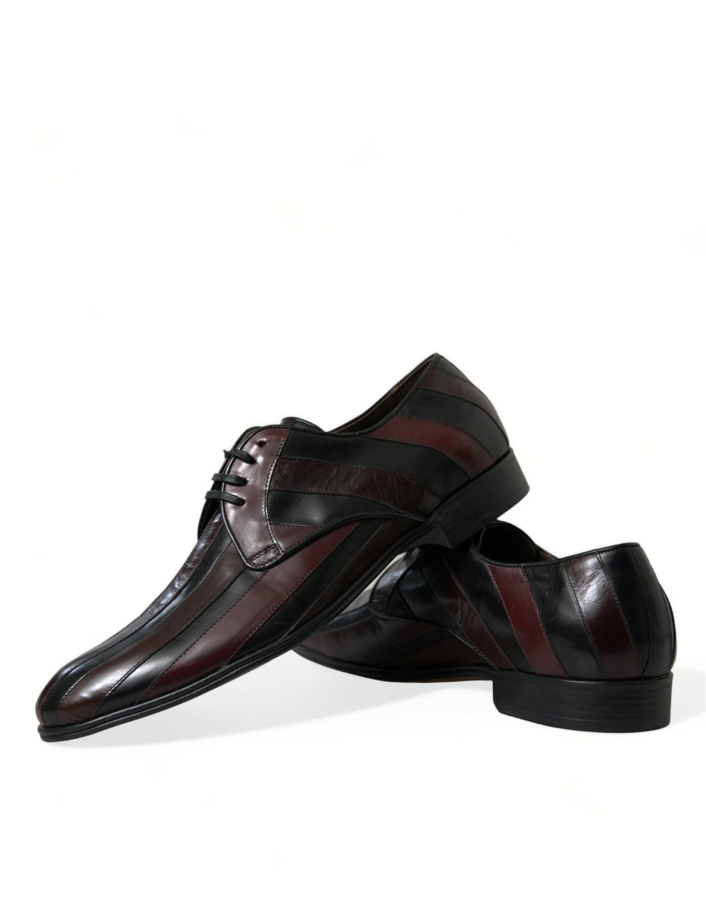 Elegant Striped Leather Dress Shoes