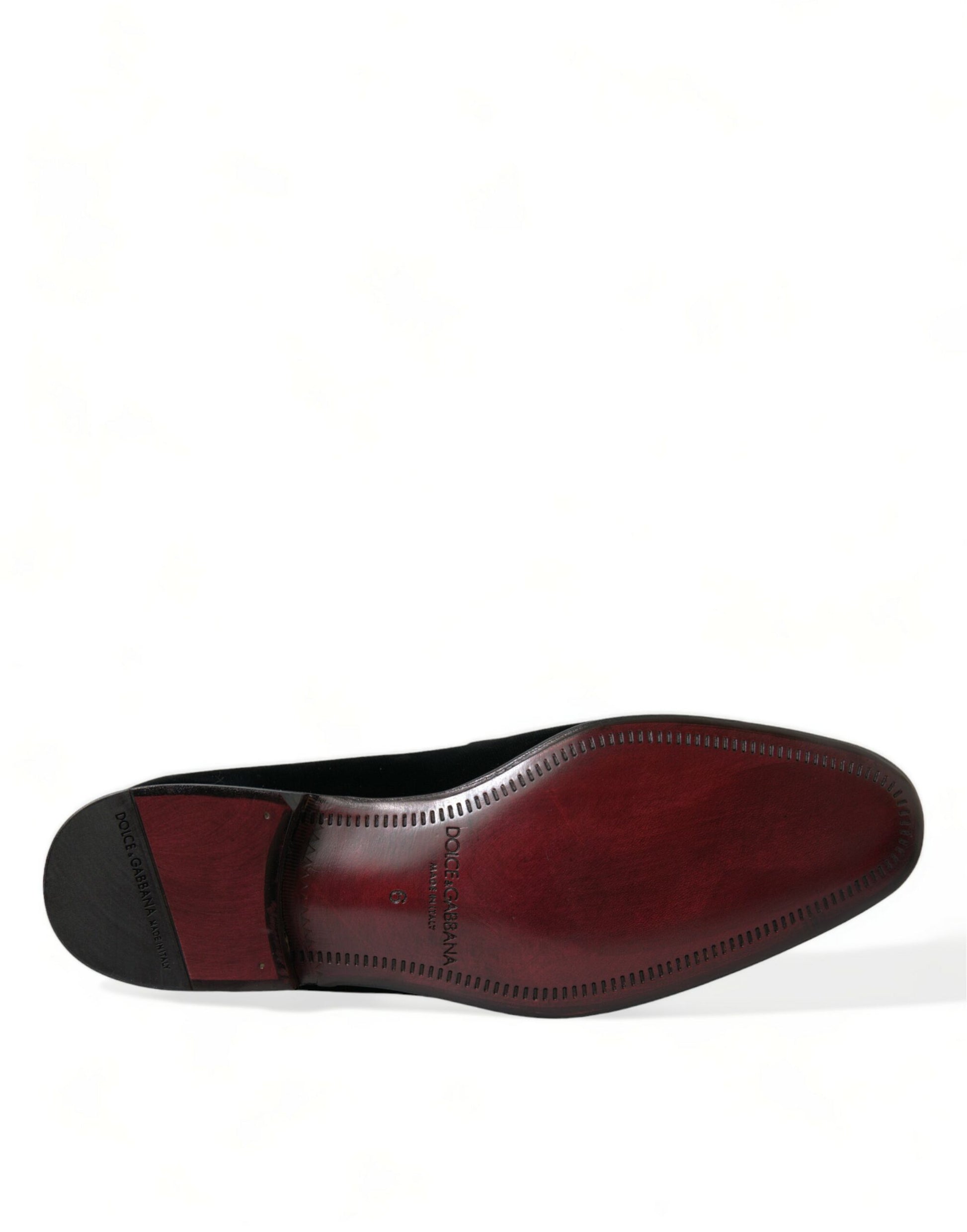 Elegant Black Velvet Loafers - Men's Luxury Footwear