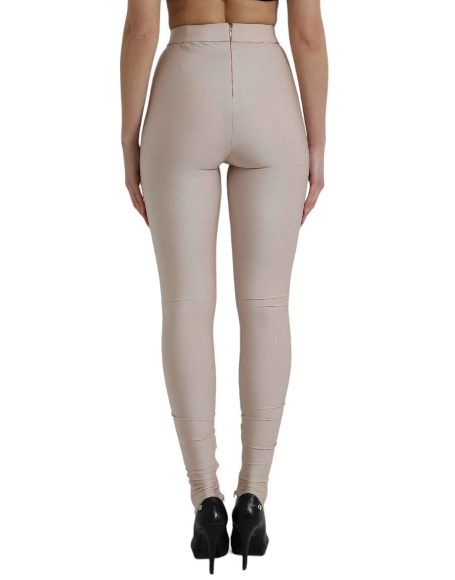 Chic Beige High Waist Leggings