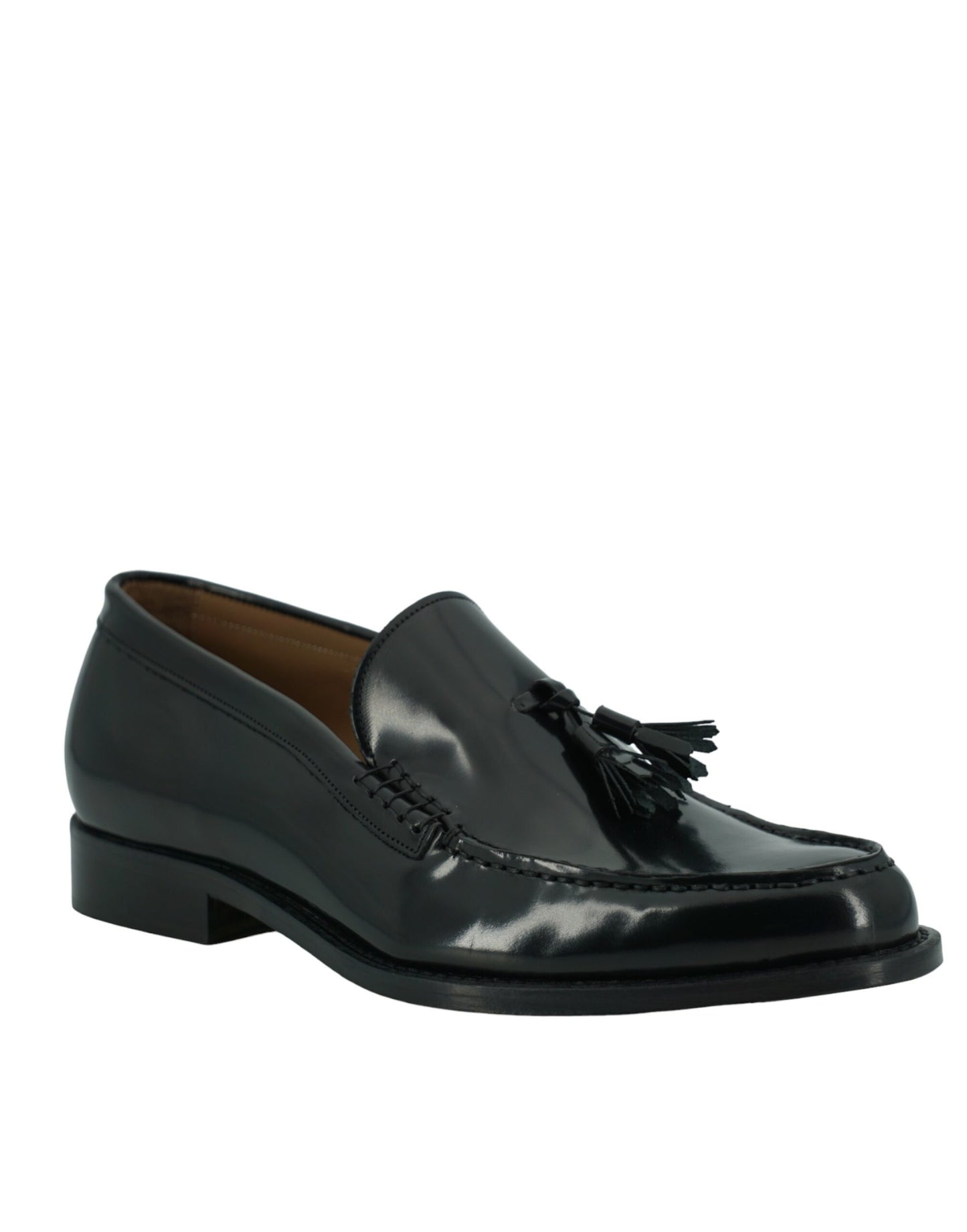 Elegant Black Calf Leather Loafers - Men's Classic Footwear