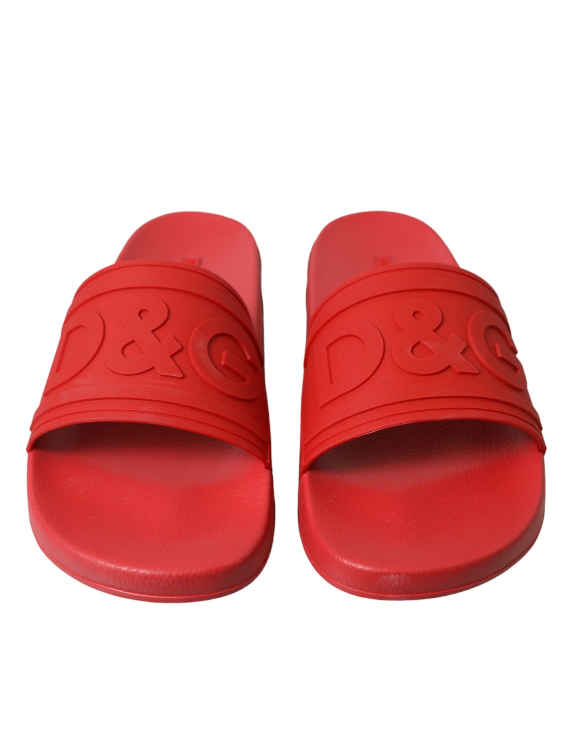 Classic Red Rubber Beachwear Slides