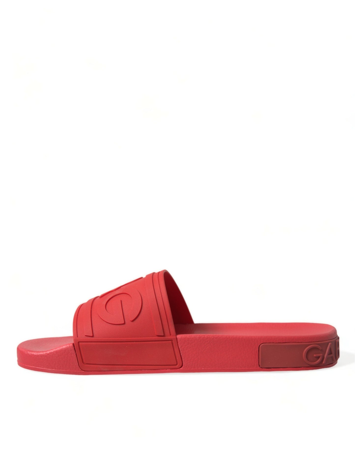 Classic Red Rubber Beachwear Slides