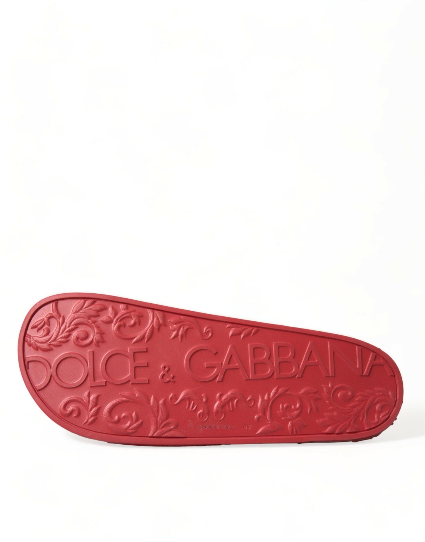 Classic Red Rubber Beachwear Slides