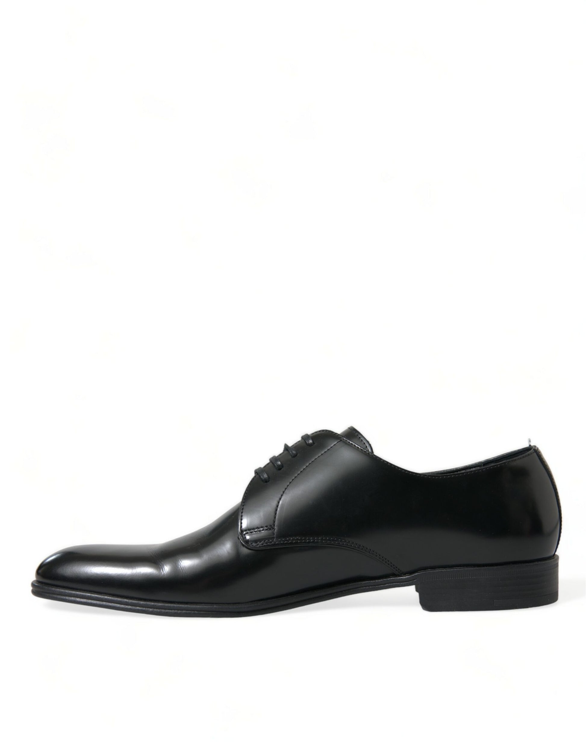 Elegant Black Leather Derby Formal Shoes