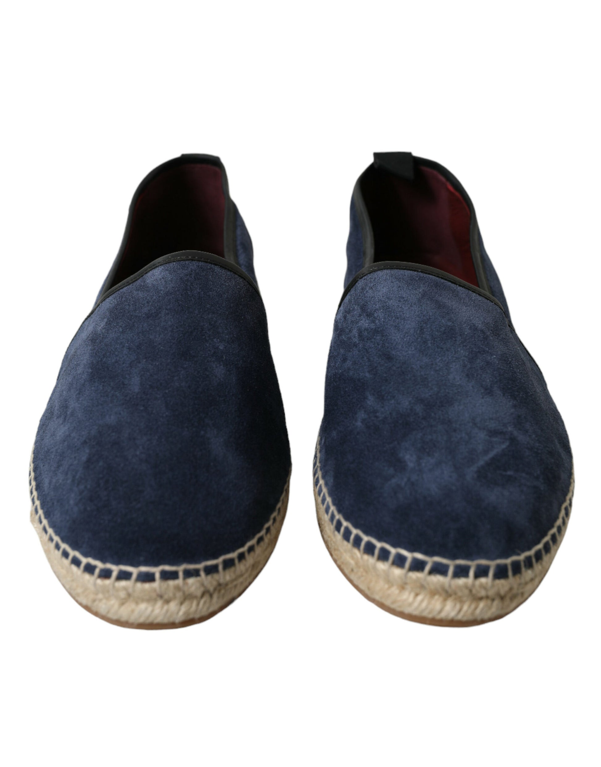 Elegant Navy Suede Leather Espadrilles