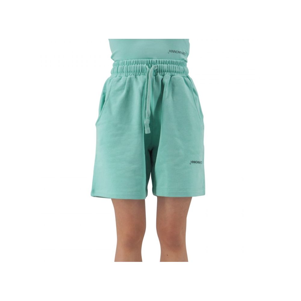 Chic Fleece Bermuda Shorts with Logo Detail