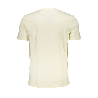 Beige Organic Cotton Crew Neck Tee