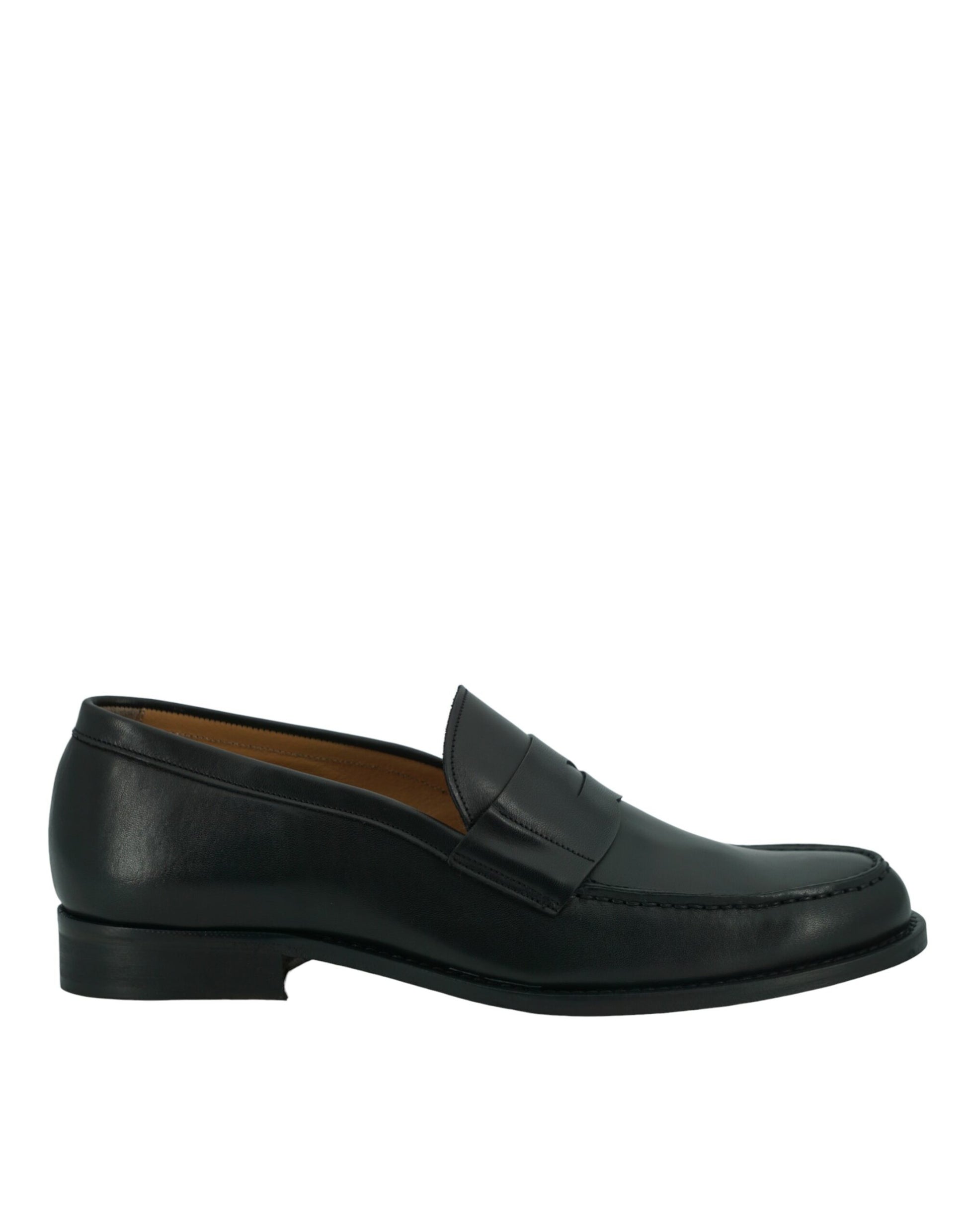 Elegant Black Calf Leather Loafers for Men