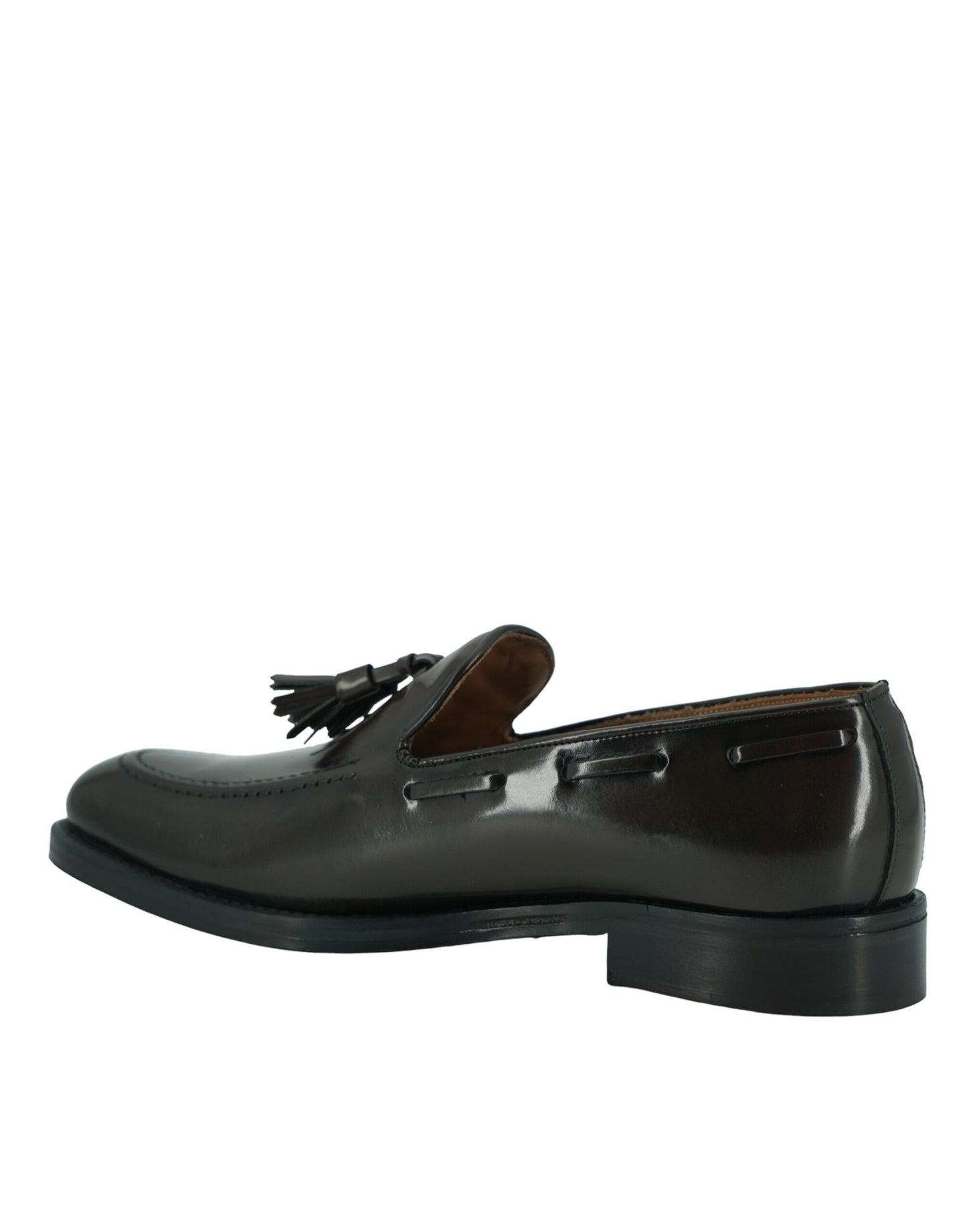 Elegant Dark Brown Calf Leather Loafers