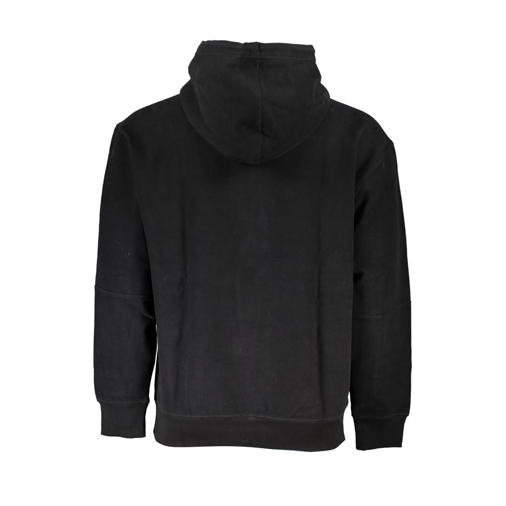 Black Cotton Men Sweater