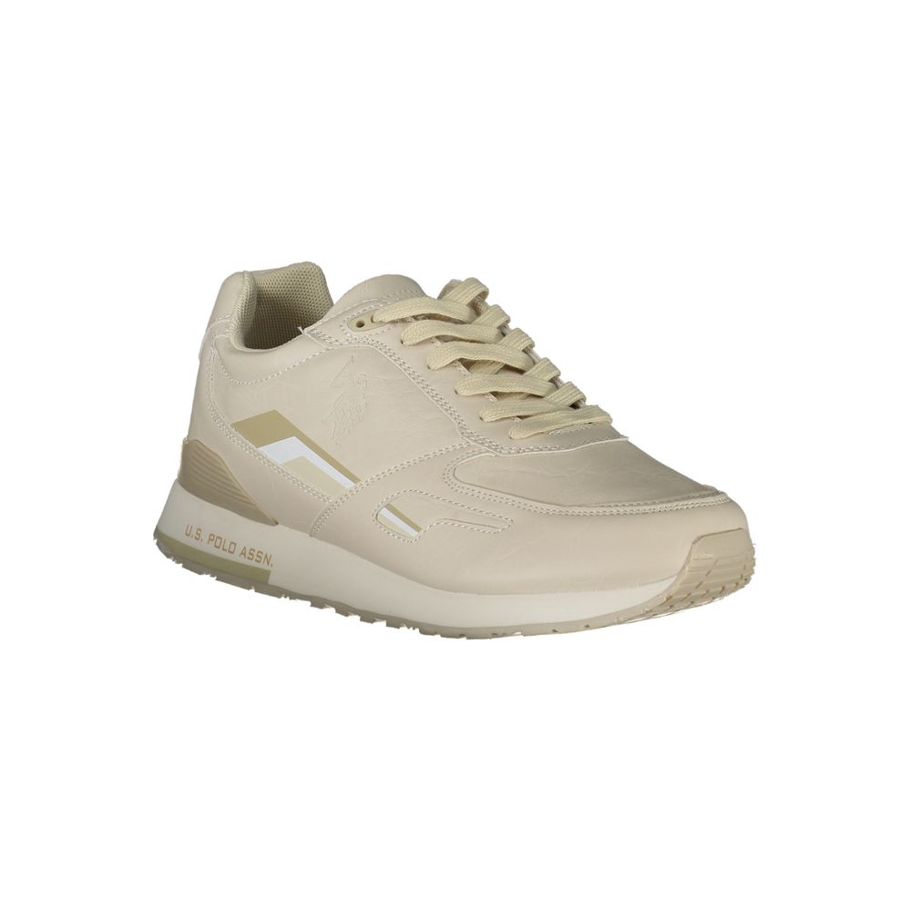 Beige Polyethylene Men Sneaker