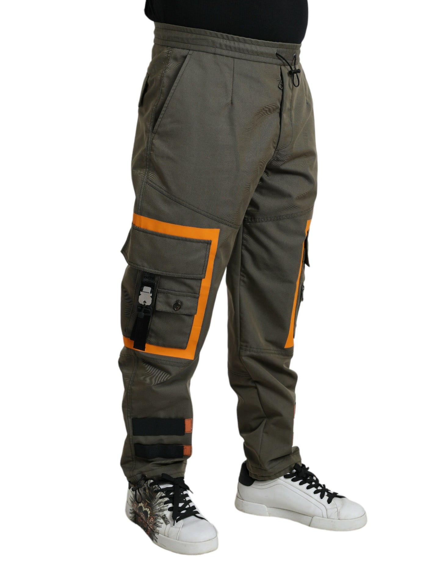 Elegant Cargo Cotton Blend Joggers