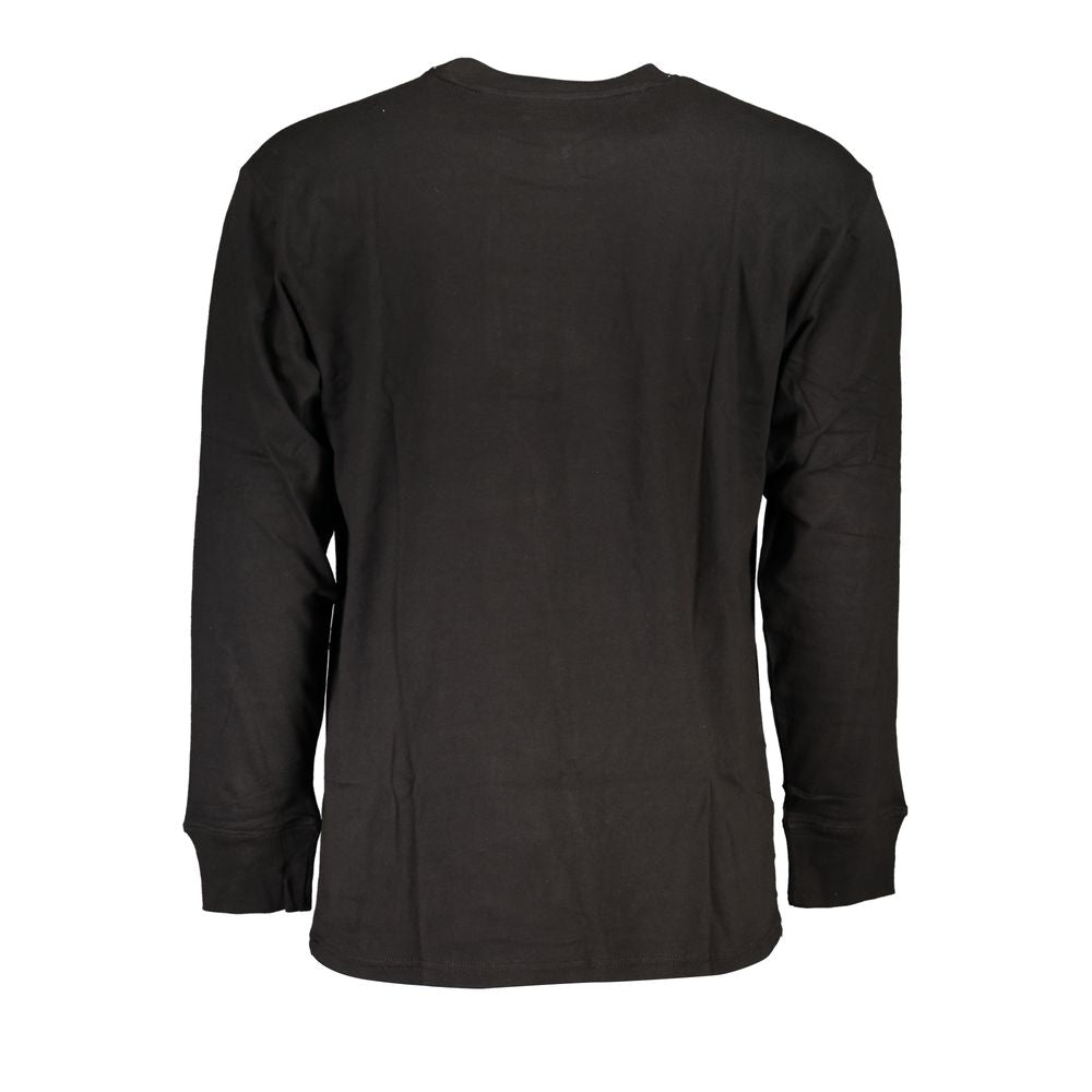 Black Cotton Men T-Shirt