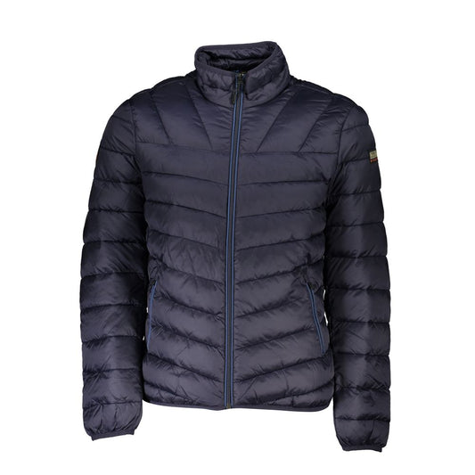 Blue Polyamide Men Jacket