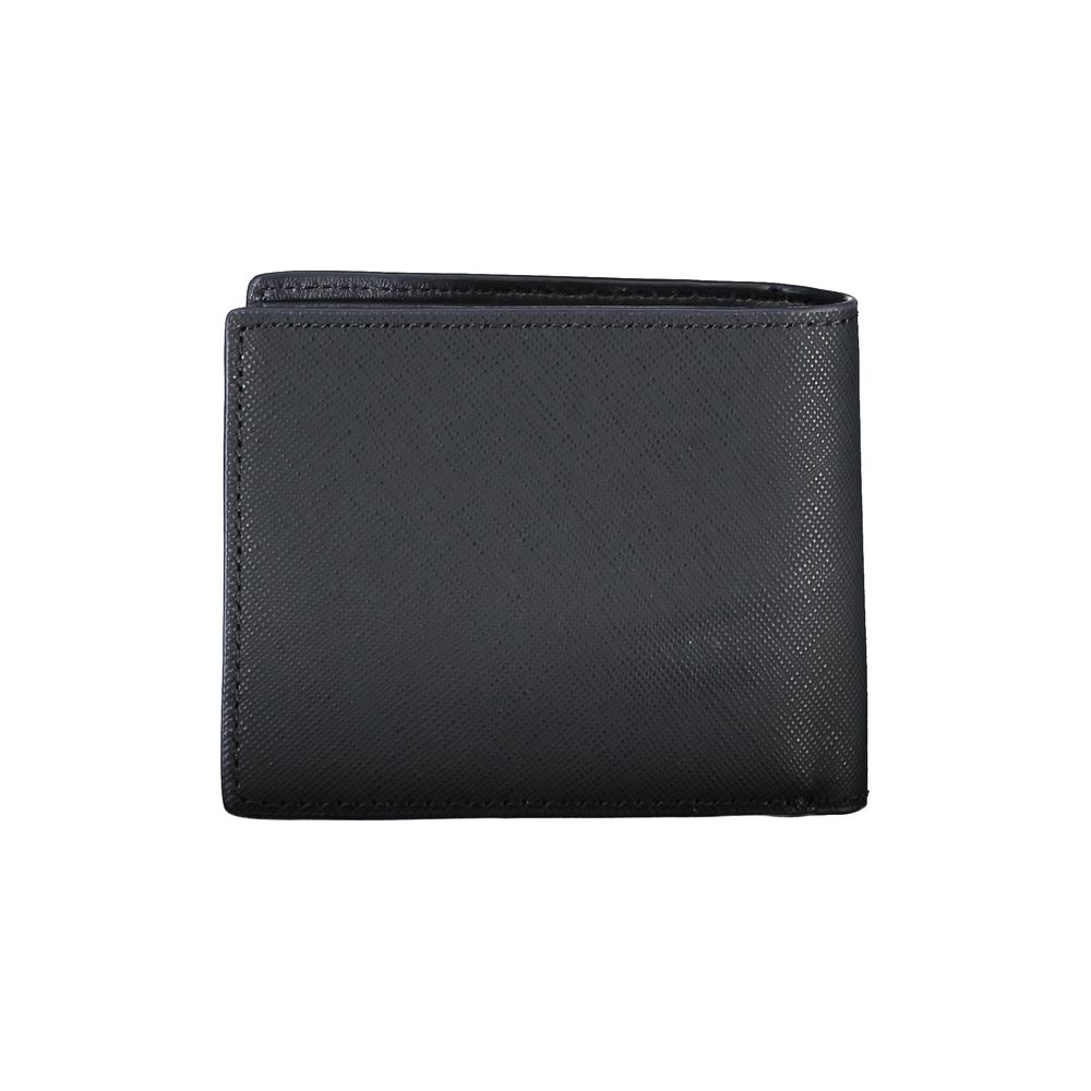 Classic Blue Leather Dual-Card Wallet