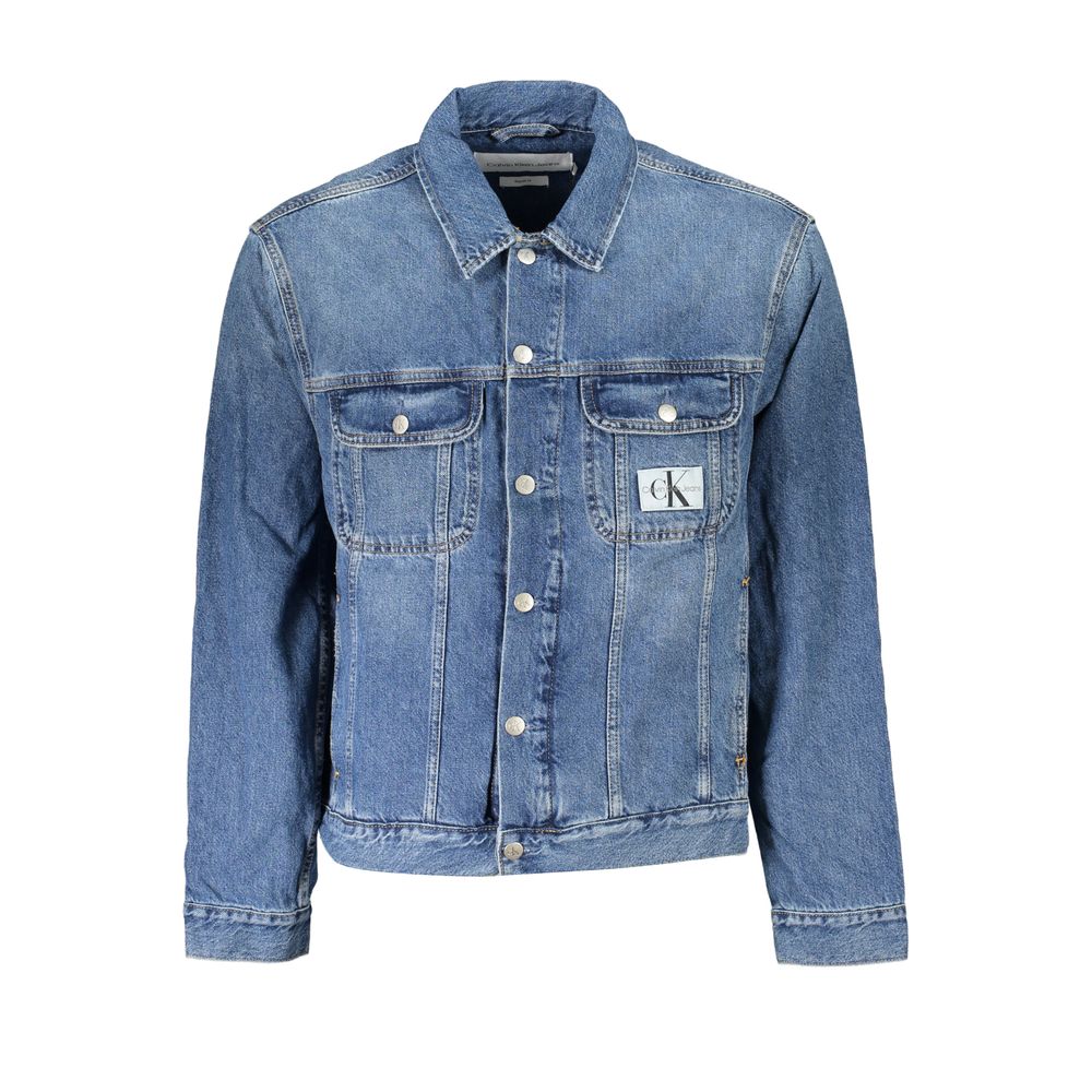 Chic Regular Fit Blue Denim Jacket