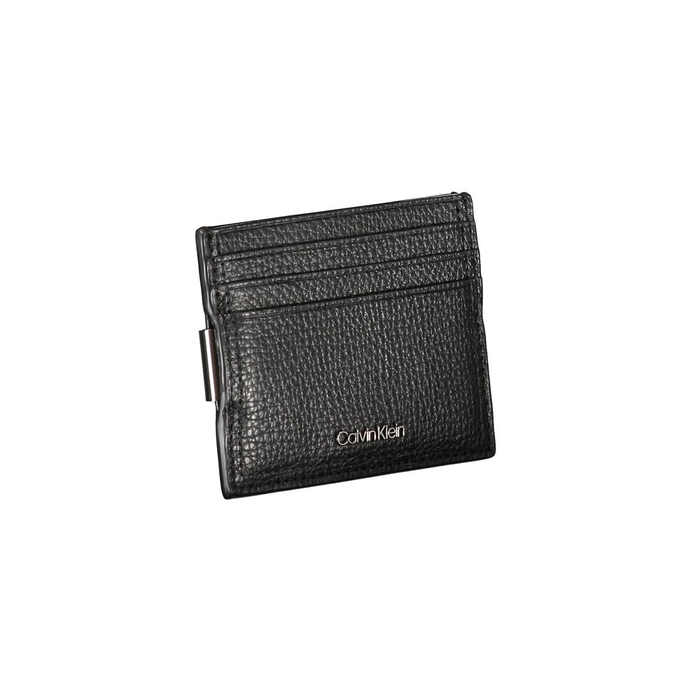 Sleek Leather Card Holder with Money Clip