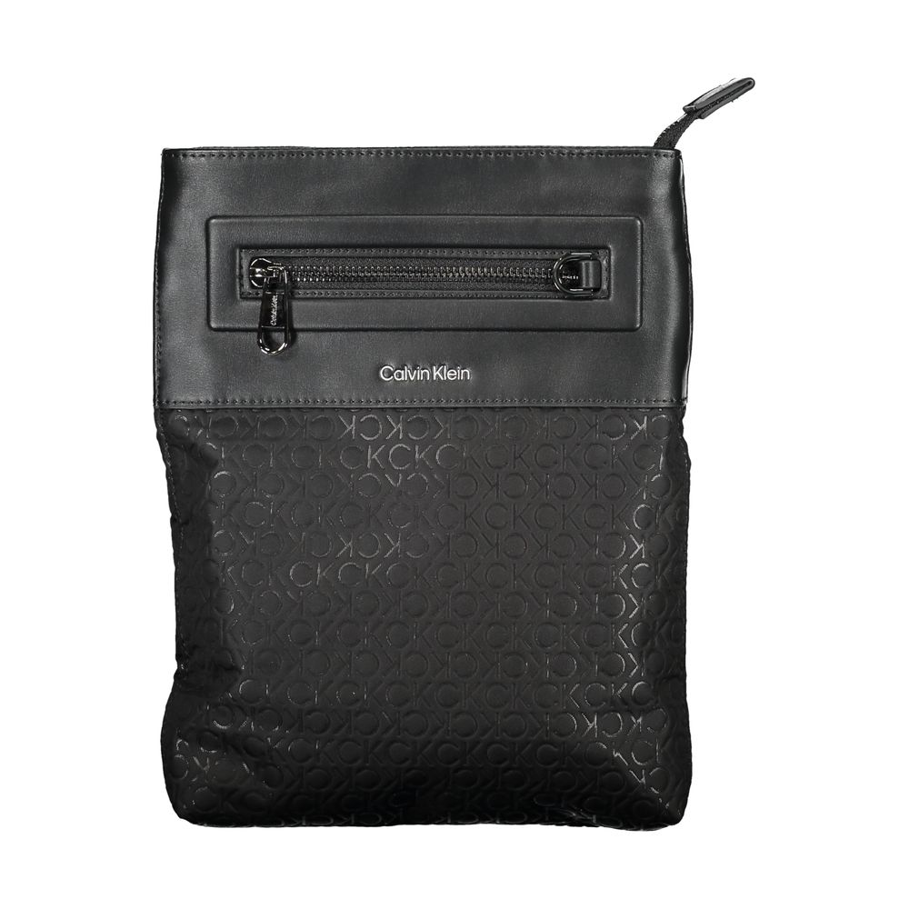 Eco-Conscious Sleek Black Shoulder Bag