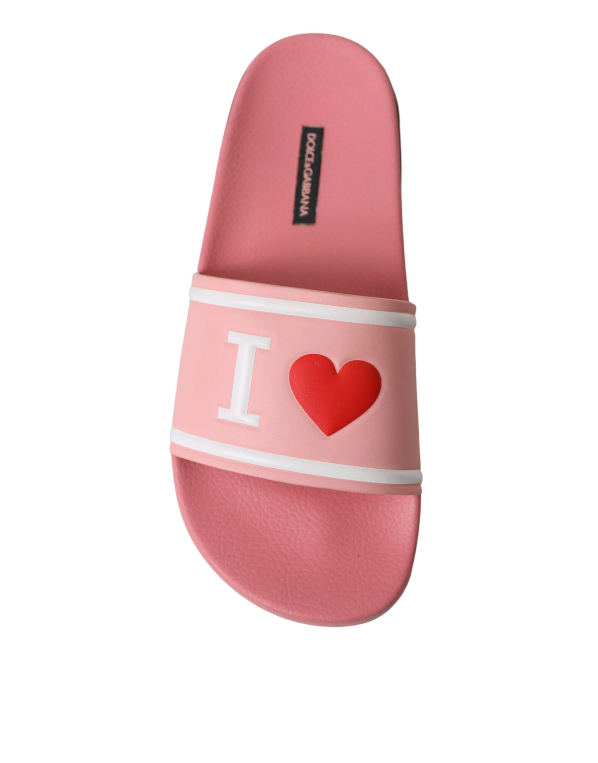 Chic Pink Calf Leather Slide Flats