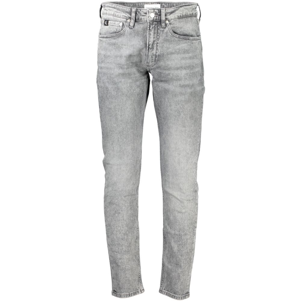 Sleek Slim Taper Washed Gray Jeans