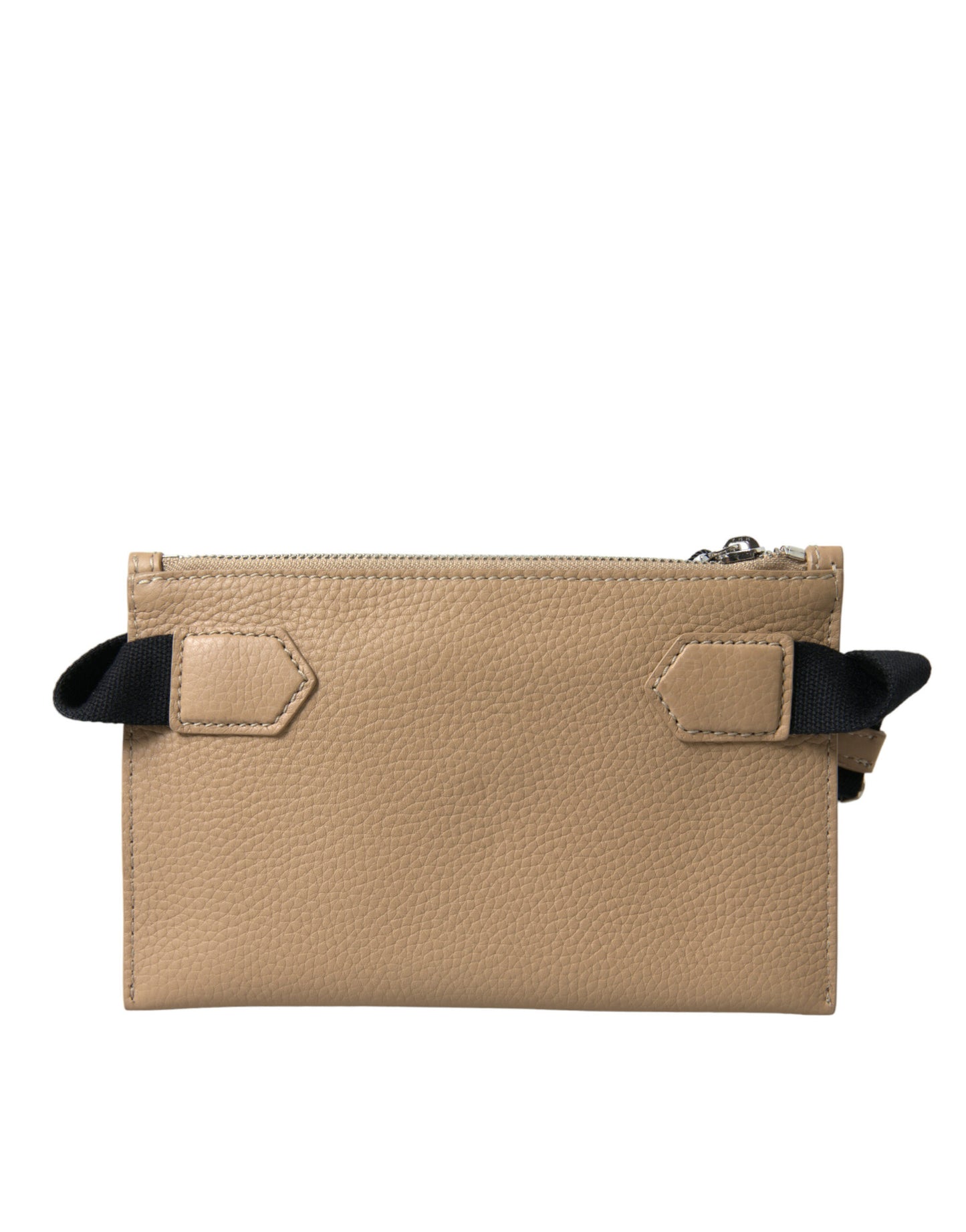 Elegance Redefined Beige Leather Belt Bag