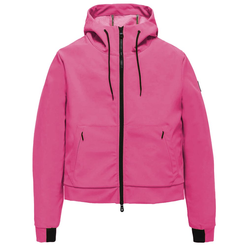 Elegant Fuchsia Soft-Shell Light Jacket