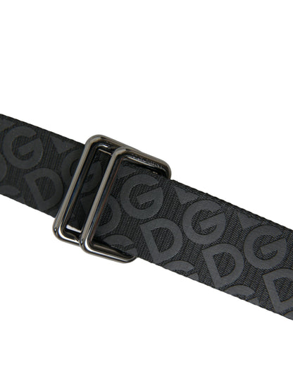 Elegant Black Leather-Blend Belt